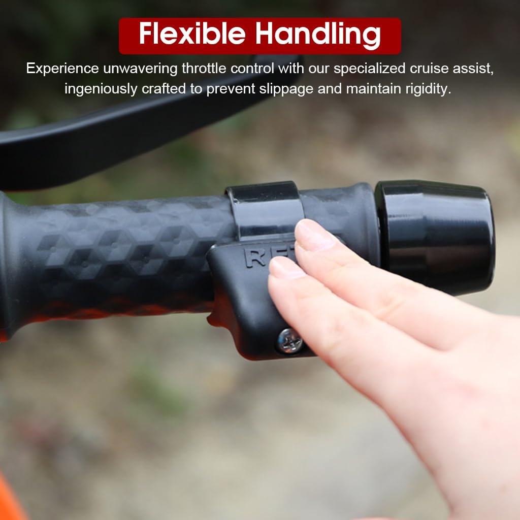 STHIRA Throttle Lock Cruise Control for 7/8 in Handlebar featuring Throttle Assist | 2PCS Set for Long Motorcycle Rides