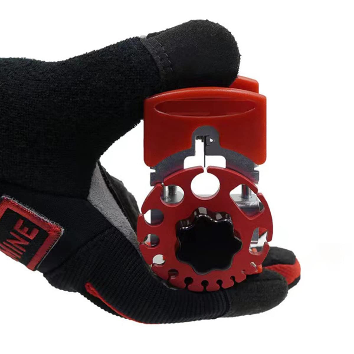 Serplex Handheld Wire Stripper Tool with 10 Stainless Steel Blades & Rubber Handle | Fits 24 to 0 AWG Cables