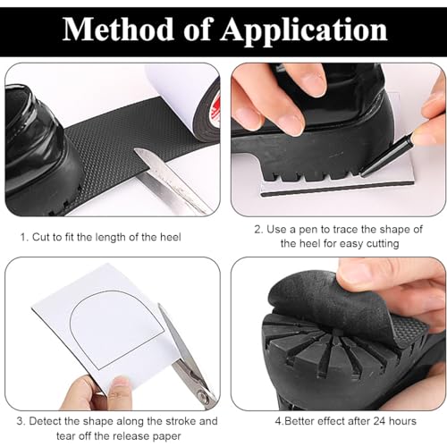 SANNIDHI® Non Slip Sole for Shoe Self Adhesive Men Women Cover Protectors Cuttable Anti Protector Repair Patch Grips 2PCS