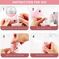 ELEPHANTBOAT® Pink Facial Nano 30ml Portable Mini Facial Nano Face Mist Spray Machine,Cartoon Bunny Design & USB Rechargeable for Facial Moisturizing and Skin Care