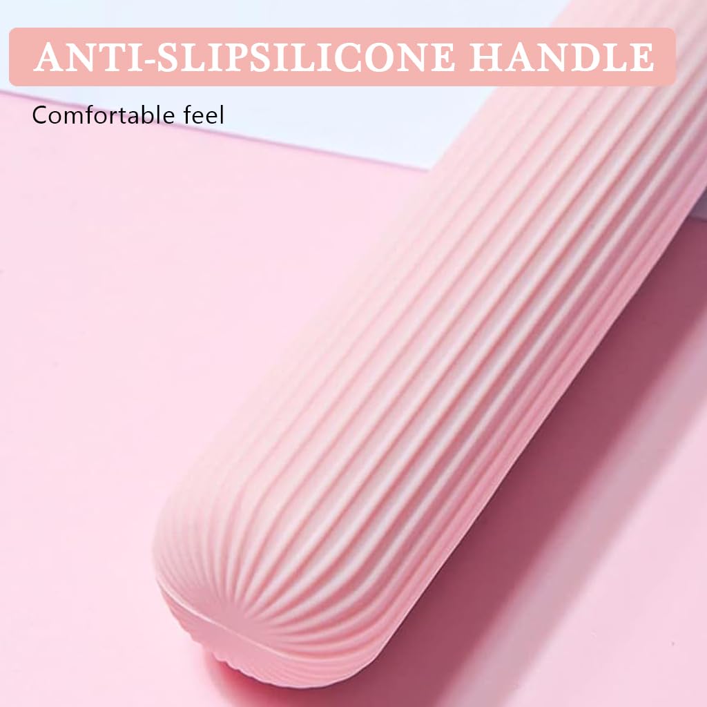 Proberos Skipping Rope for Cardio Fitness with 3 m Stainless Steel PVC Wire & Calorie Counter | Adjustable Cordless Weighted Handles Pink