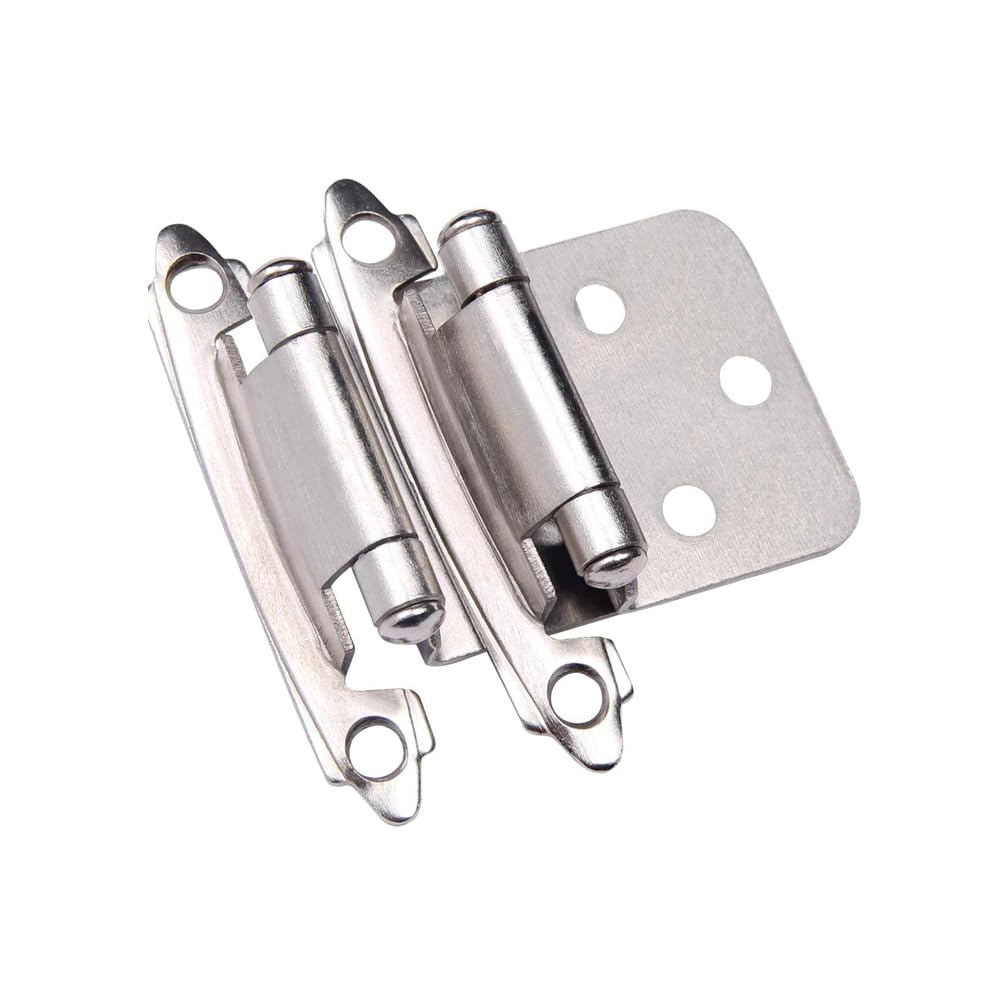 Serplex Cabinet Hinges for Closet and Cupboard Doors with Spring Self Closing Mechanism | 4pcs Set Including Screw Pack