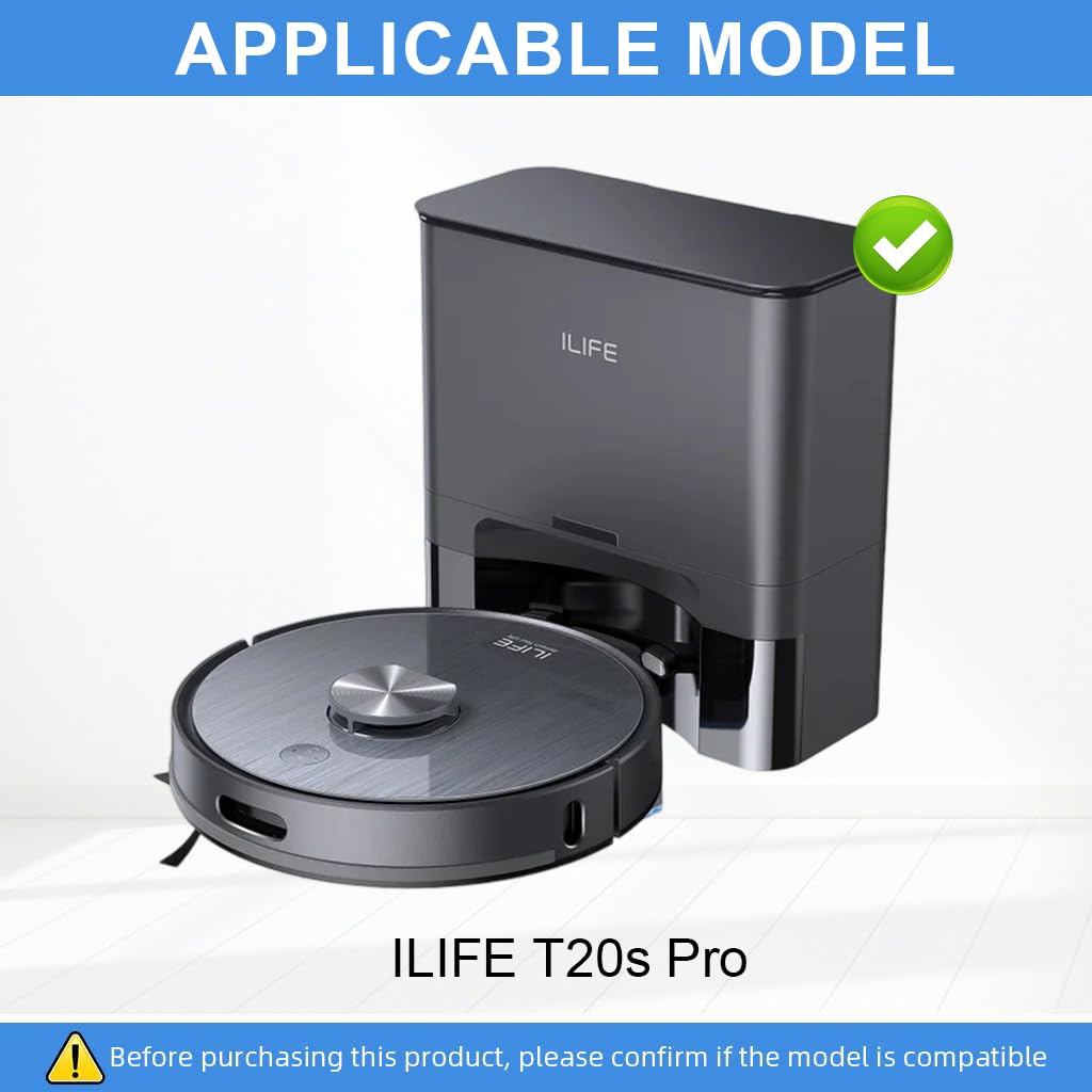 HASTHIP Robot Vacuum Cleaner Spare Parts for ILIFE T20s Pro with 7 Pcs Set | Easy Install