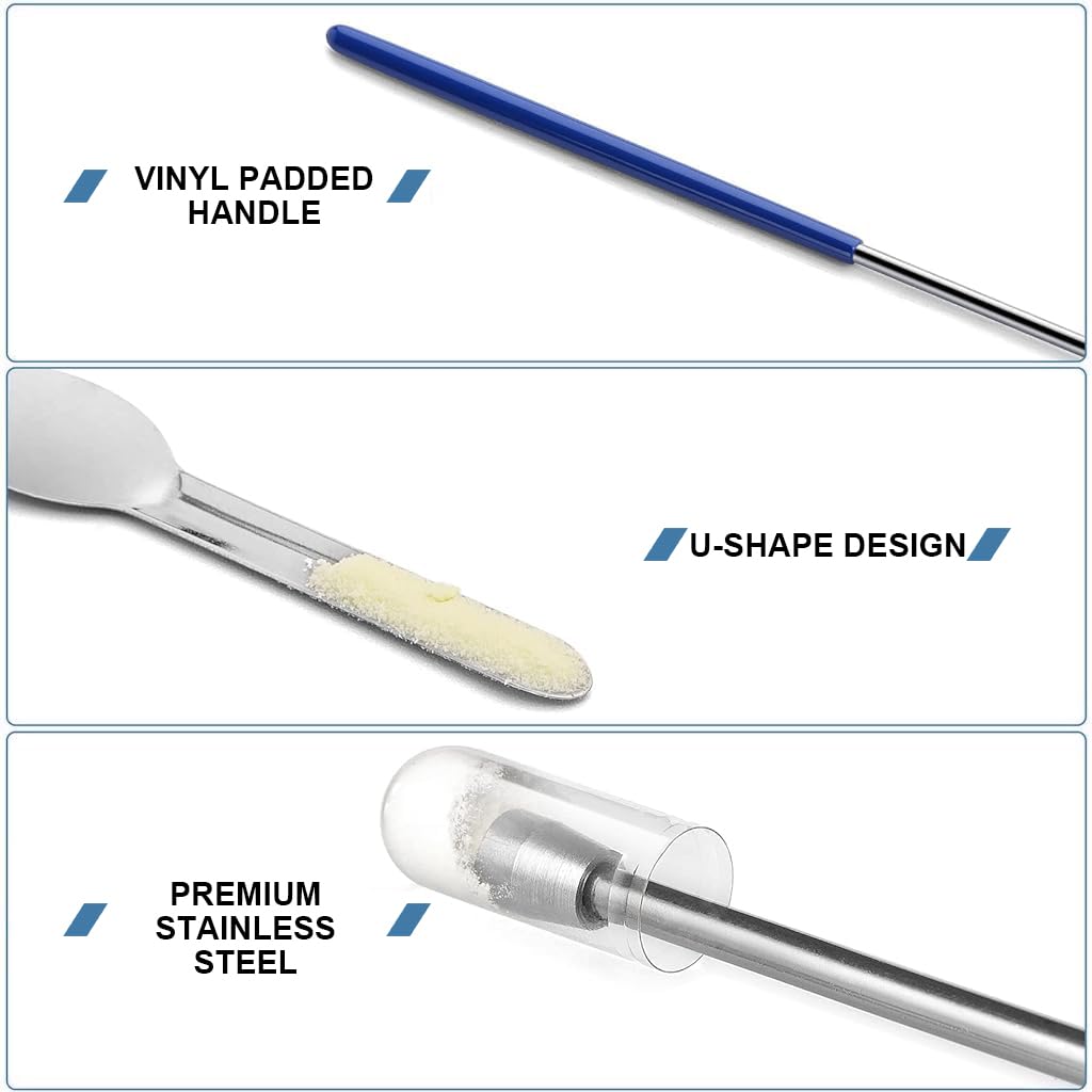 Supvox Capsule Filling Tool Kit for DIY and Lab Use with 6 Pieces Stainless Steel | Ergonomic Handles