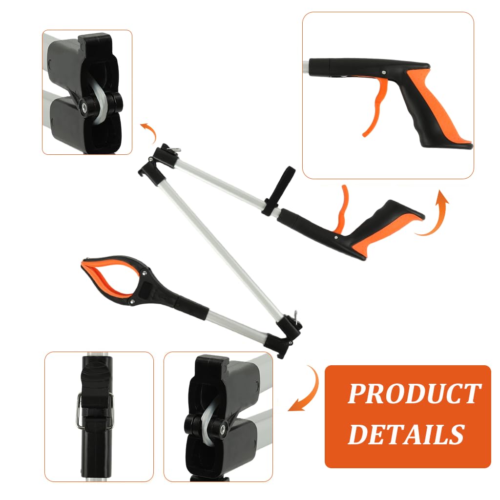 HASTHIP Magnetic Grabber Reacher Tool for Litter Pick Up with 42.9 in Reach and Ergonomic Handle