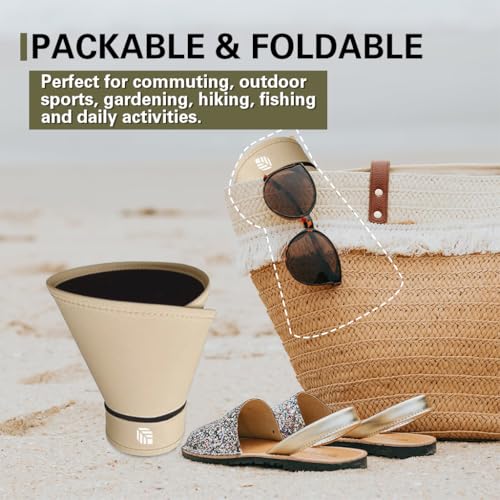 Venzina® UPF 50+ Sun Visor Hat for Women Ultra Wide Brim Outdoor Summer Cap UV Protection Visor Blackout Liner Design Packable Travel Hiking Hat Adjustable Elastic Closure Fashion Beach Hat