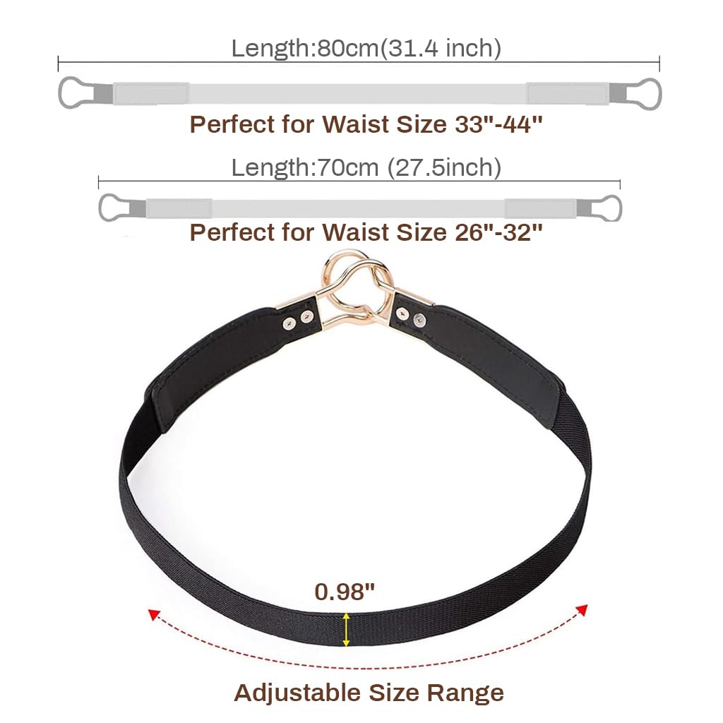 Venzina® Waist Belt for Women Waist Belt Narrow Slim Waist Belt PU Leather Waist Belt Dress Belt Stylish Fashion Casual Women Belt for Blazer, Suit, Dress, Gown (60-80cm)