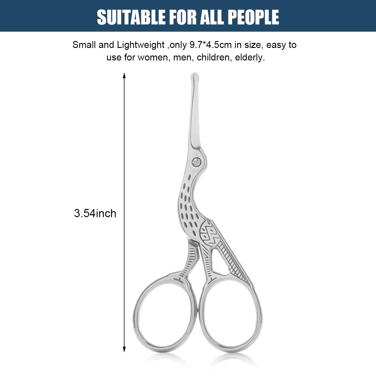 MAYCREATE Nose Trimmer for Men with Sharp Blade and Safe Blunt Tips | 9.7×4.5 cm Stainless Steel Scissors Kit