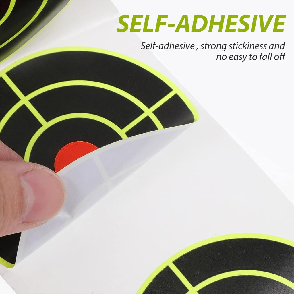 Optifit® 100pcs Shooting Aim Papers Bullseye Target Stickers Self Adhesive Targets Stickers for Shooting Game Bow Training Outdoor Archery Game with Target 7.6 * 7.8 CM