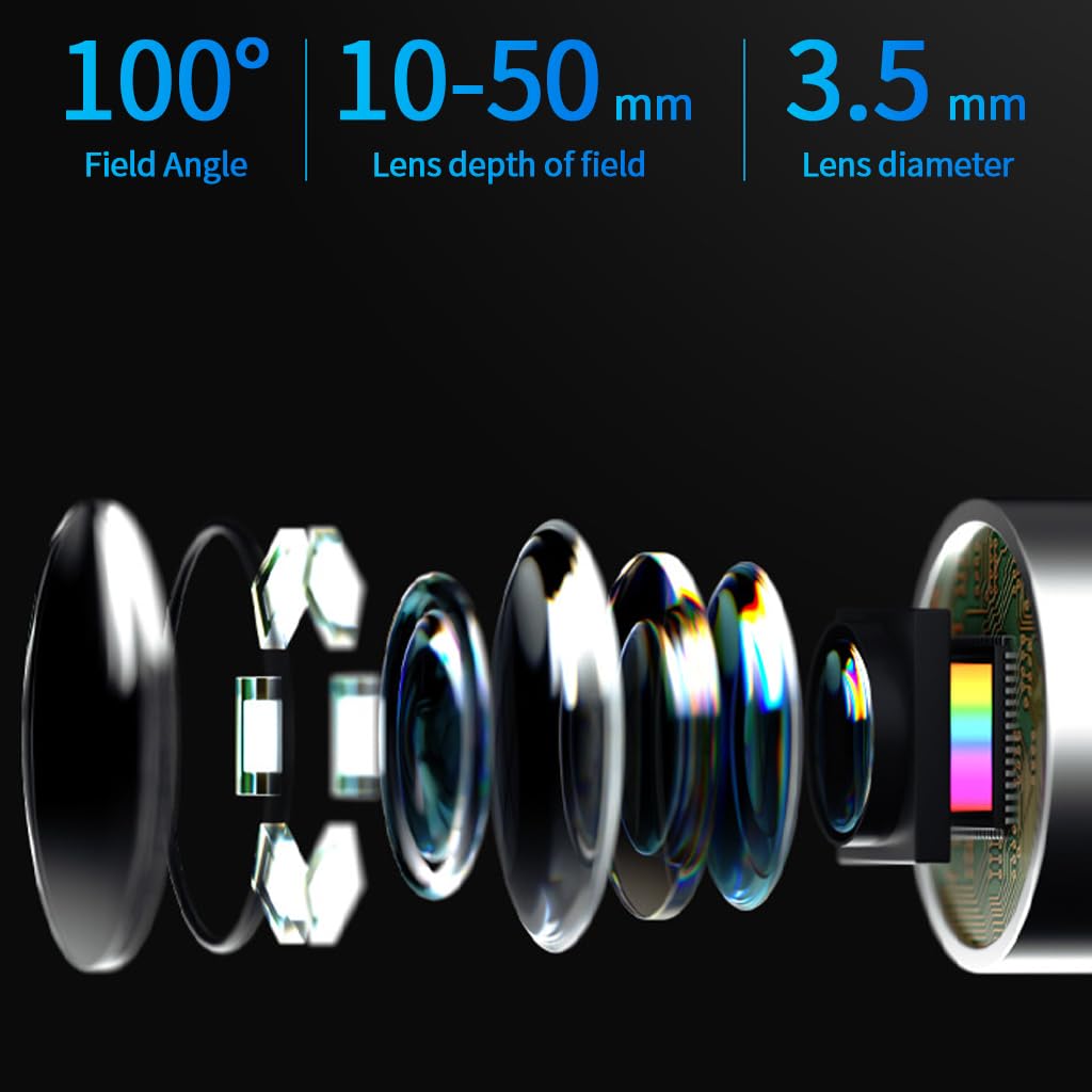 HANNEA Ear Wax Remover Tool Kit for iOS & Android with 1080P HD Camera and 6 LED Lights