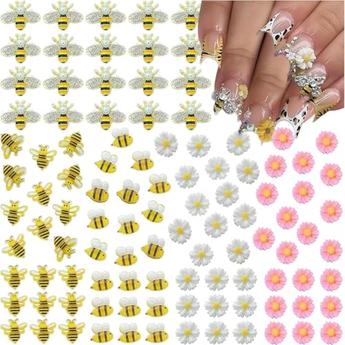 MAYCREATE® 50PCS Nail Charms and Gems Gold
