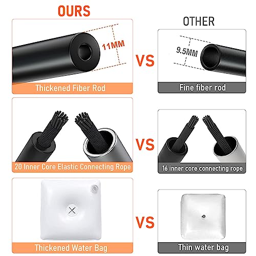 HASTHIP® Down Balloon Arc Stand For Decoration 9Ft Height Adjustable Arch Frame With Base Complete Accessories Set For Wedding Baby Shower Birthday Party Supplies Decorations Pack Of 1 2 PCS