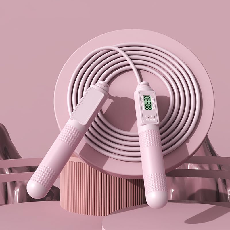 Proberos Skipping Rope for Workout with 3m Stainless Steel Cable and Magnetic Counter | For Men Women and Kids