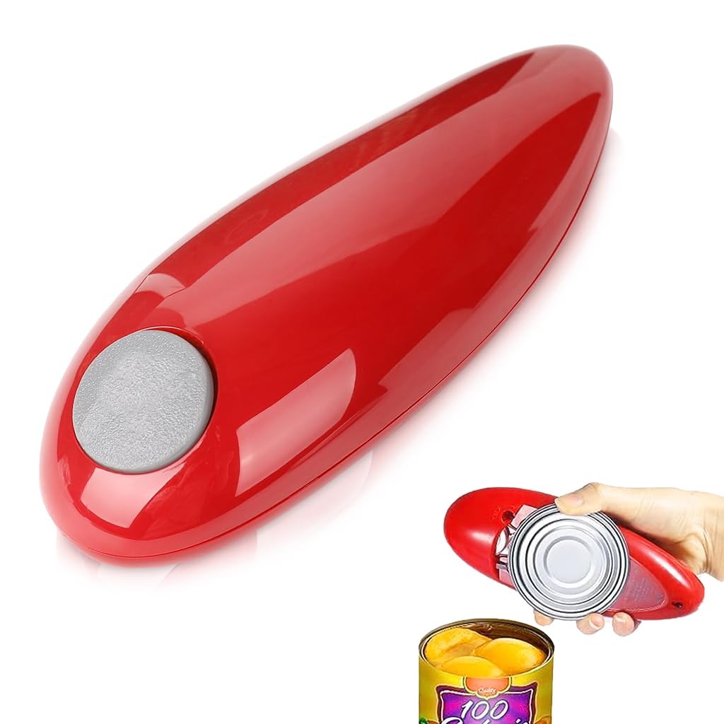 HASTHIP® Auto Can Opener Battery Operated Electric Can Opener Food Jar Opener Automatical Rotatable Can Opener Effortless Can Opener