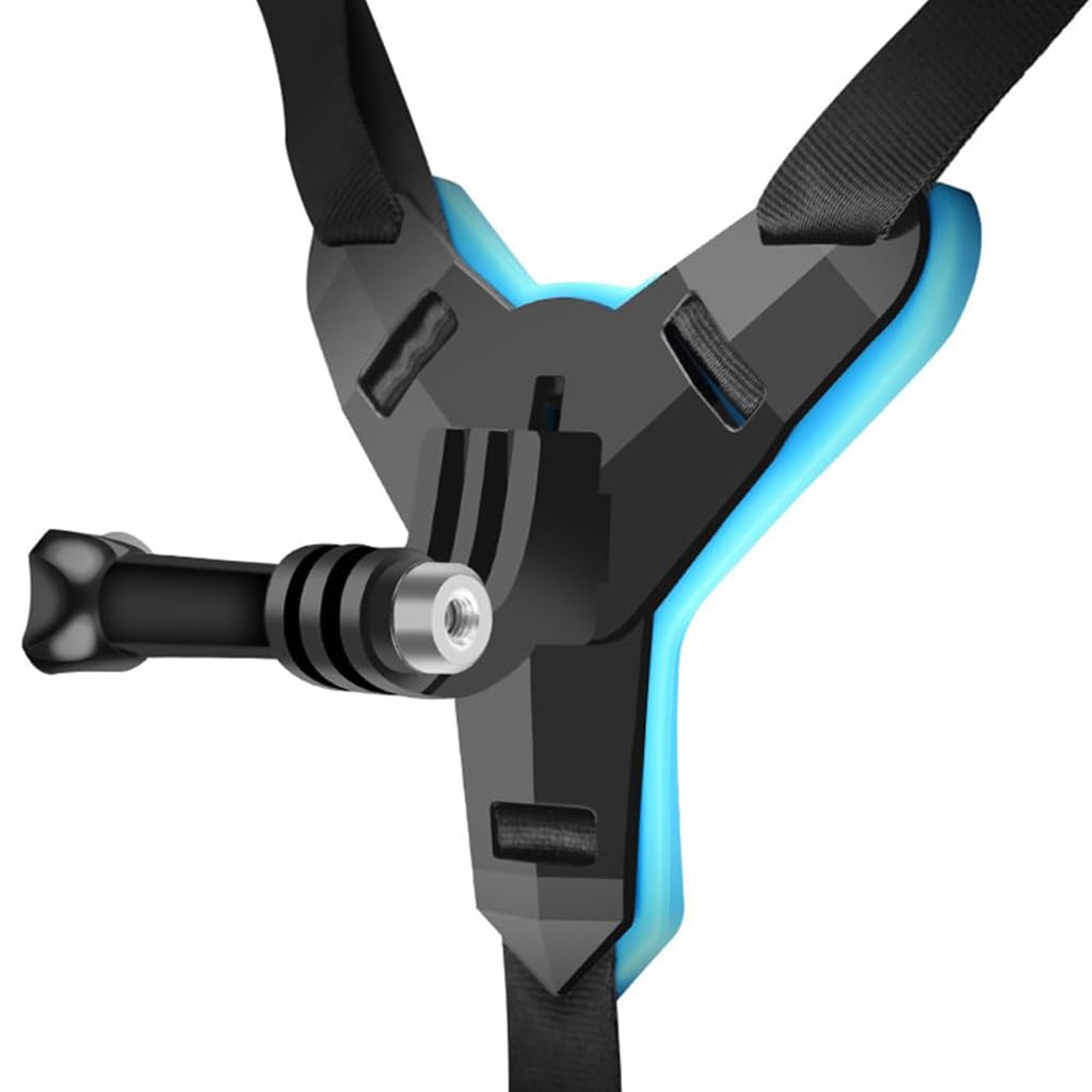 ZIBUYU Motorcycle Helmet Chin Mount for Action Cameras featuring J Hook & Silicone Base