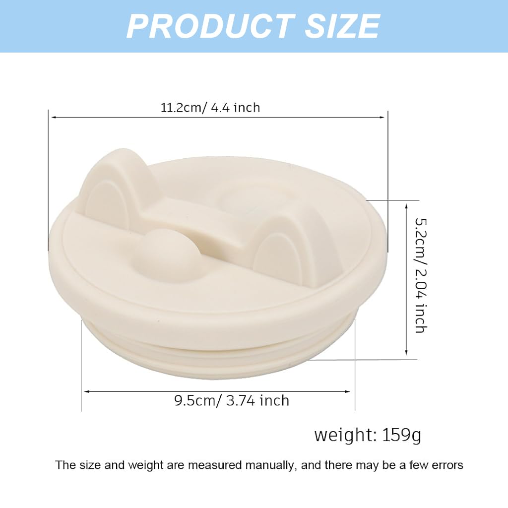 HASTHIP Silicone Tumbler Lid for 40oz Stanley Cup with Phone Holder and Flip‑Top Closure