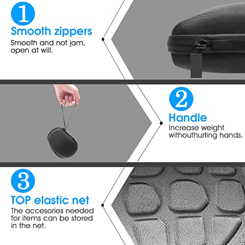ELEPHANTBOAT® Portable Protector Case Cover Storage Bag Carry Travel Hard for MX Master 2S Wireless Bluetooth Mouse 2 PCS