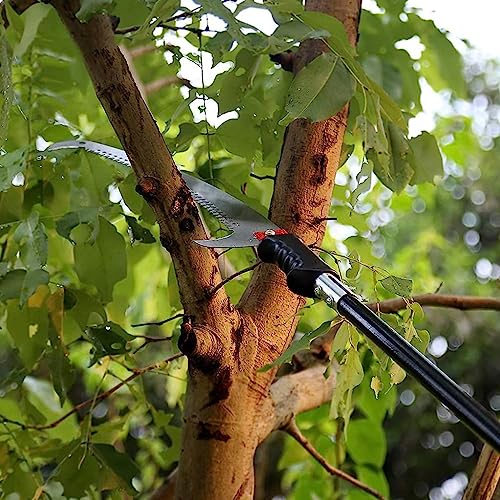 Optifit® 40cm Hand Saw for Sawing Branches, Trimming Extra Branches, Professional Heavy Duty Mn Steel Pruning Saw with Double Action Teeth, Can be External Rod, Rust Resistance 3 PCS