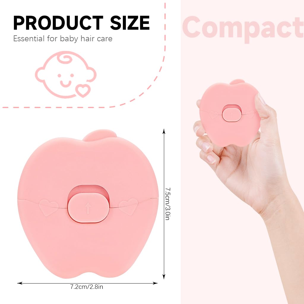 SNOWIE SOFT Baby Hair Cutting Trimmer 2 in 1 with Safe Retractable Razor Comb | Portable for Newborn Hair Care