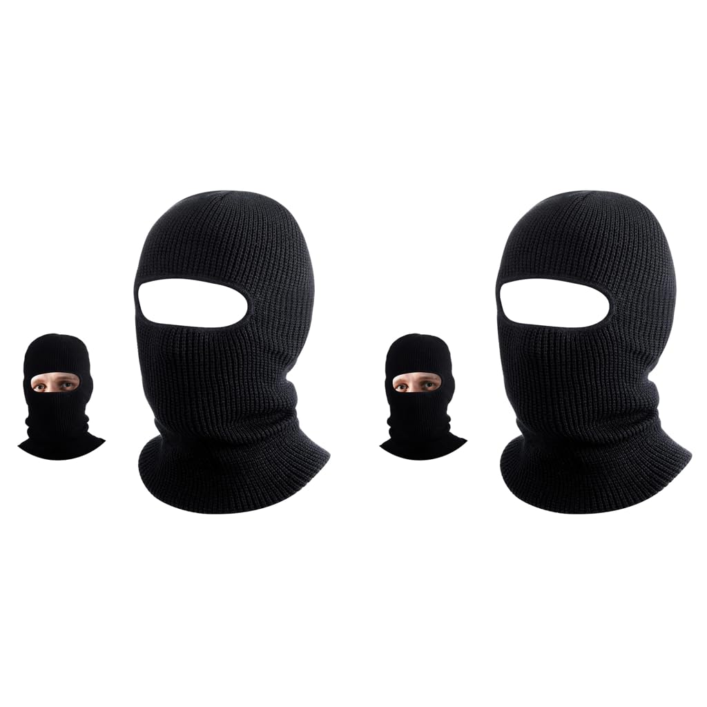 PROBEROS Knitted Balaclava Face Mask for Ski & Motorcycle Use with Ergonomic Fit | 2PCS