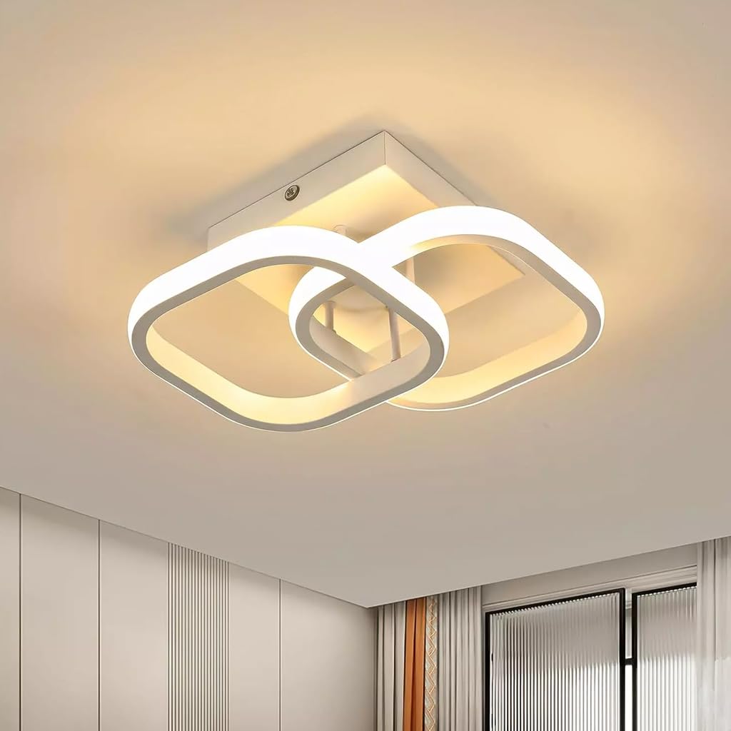 ELEPHANTBOAT® 22W Modern Ceiling Light LED Acrylic Minimalism Square LED Ceiling Lamps for Hallway Office Bedroom Kitchen Living Room Ceiling Lights