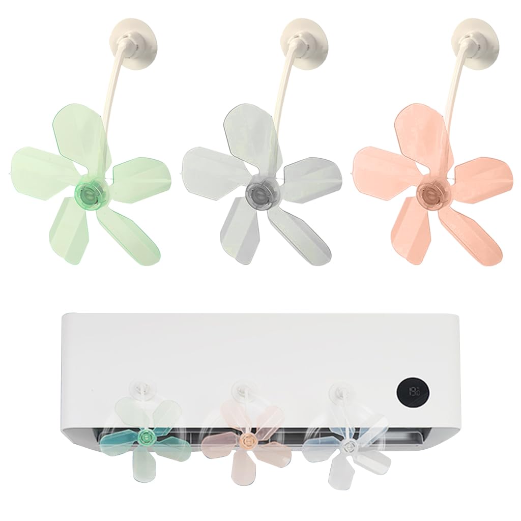 HASTHIP Air Conditioner Deflector for Room and Office featuring 3 Pcs Self Adhesive Design | Flexible Angle Adjustment Plastic Wind Shield