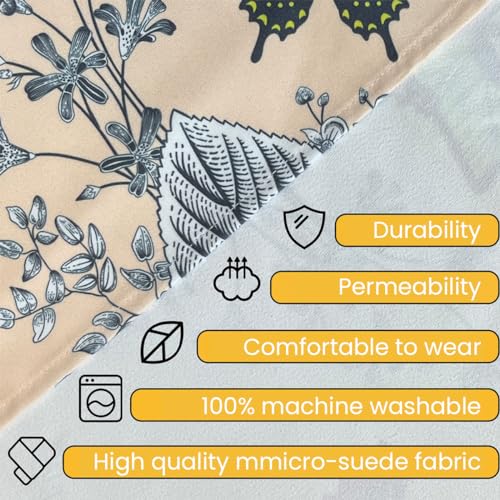 MAYCREATE® Adult Bib Scarf, Dignified Alternative to Adult Bibs for Reusable Elderly Adults Senior Citizens Washable Dining Adjustable Snap Closure Baberos Para Adultos, Style B