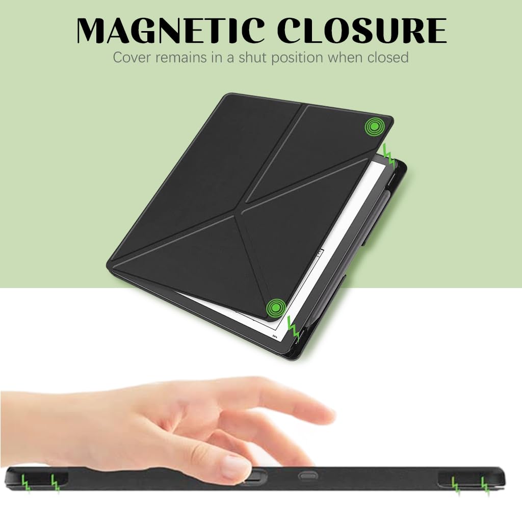 ZORBES Case Cover for Kindle Scribe 10.2 Inch with Multi Angle Folding Stand and PU Leather