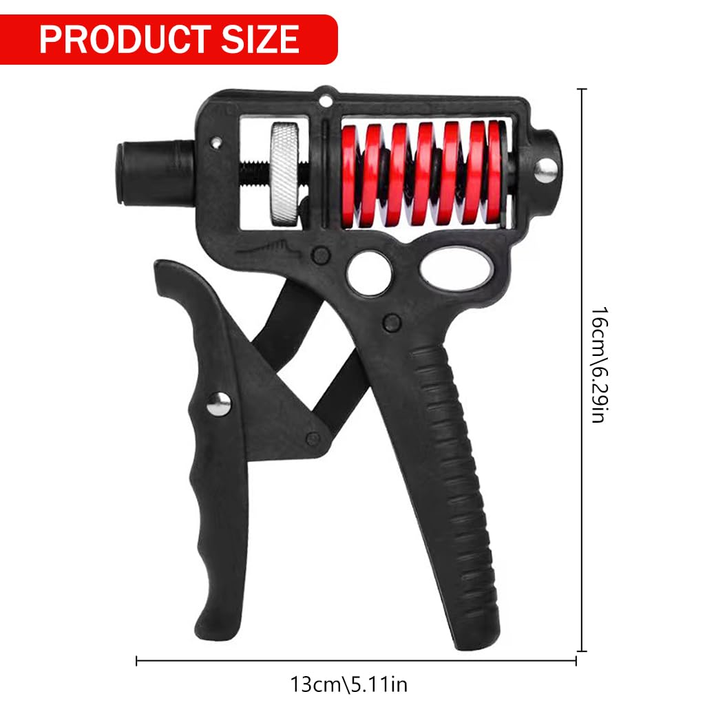 Proberos Hand Grip Strength Trainer for Finger and Forearm Workouts with 5–165 kg Adjustable Resistance | Ergonomic Alloy Steel Handles