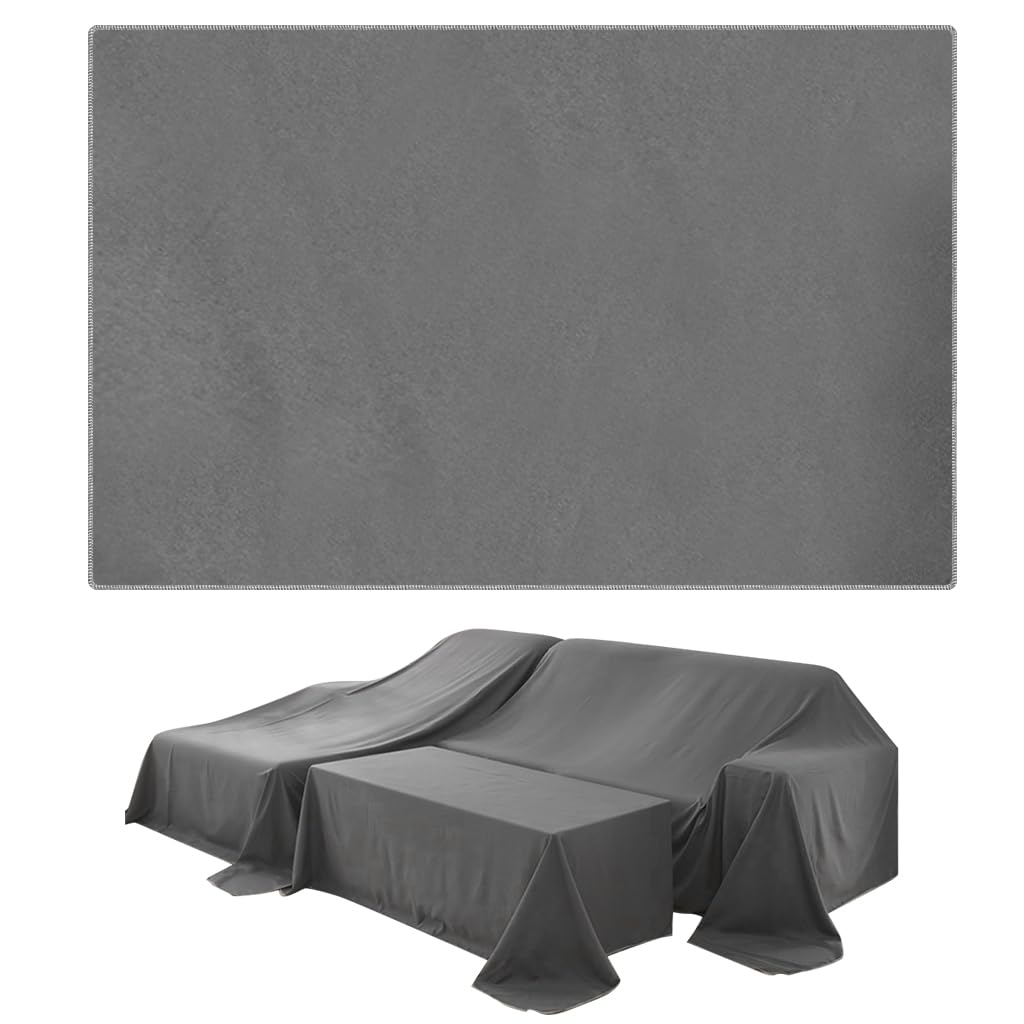 HASTHIP Furniture Dust Cover for Bed featuring 2.4×2 m polyester fabric in dark grey | protects sofas and tables