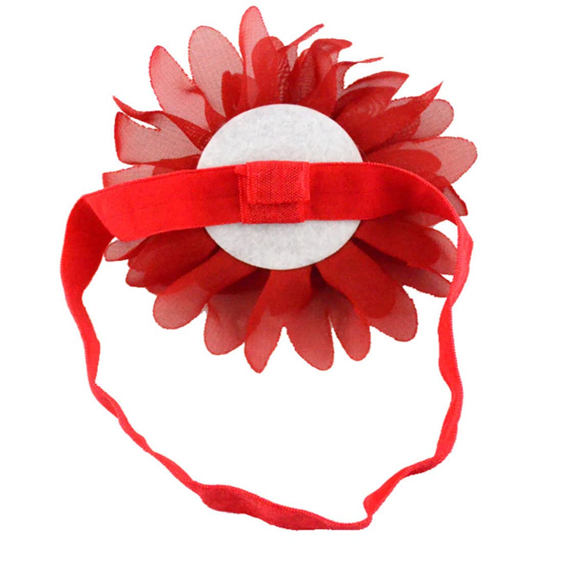 ZIBUYU Headbands for Baby Girls with Soft Nylon Elastic | 6‑Piece Floral Hair Accessories