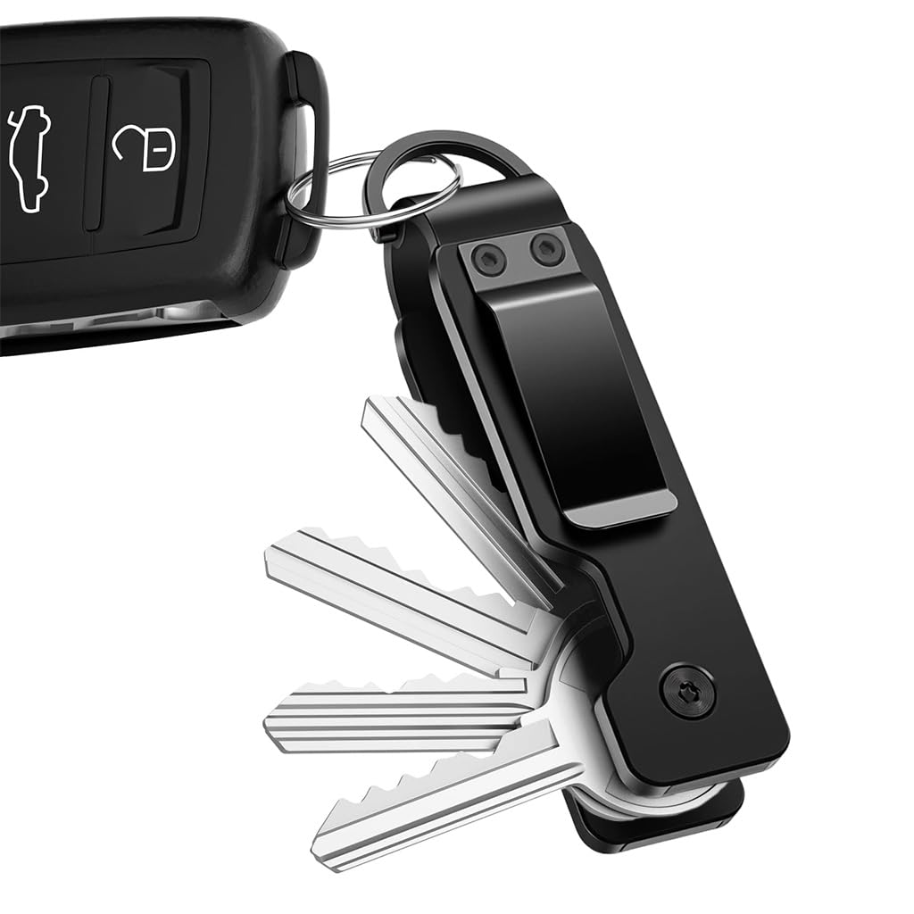 SANNIDHI Key Organizer for Home Office and Travel with D-Ring Clasp | Holds 2-6 Keys