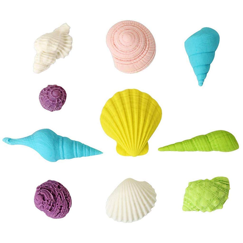 HASTHIP Mermaid Tail Moulds for Chocolate and Fondant with 3D Design 12 x 7 x 7cm | Food Grade Silicone