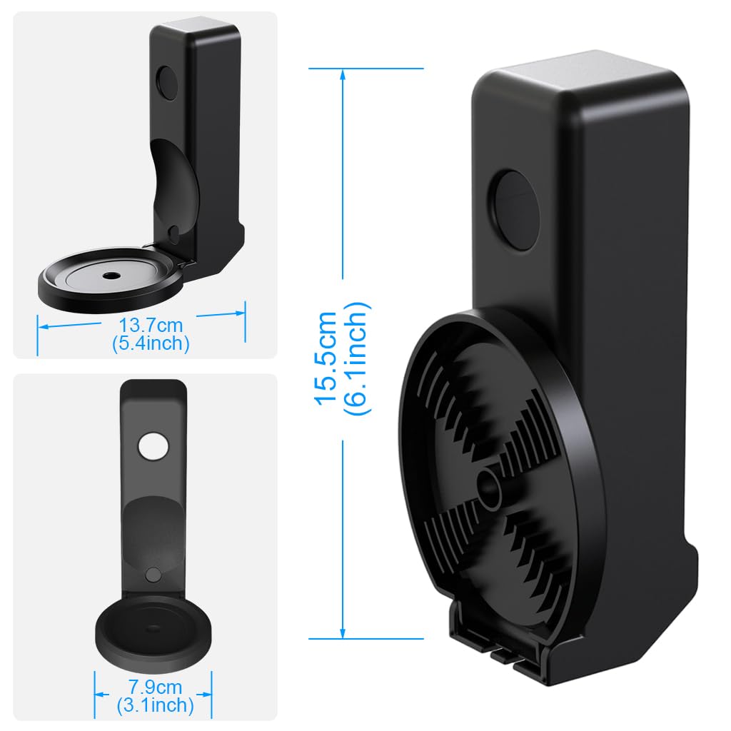 ZORBES Wall Mount Holder for Echo Spot T5 with Dual Function Cord Organizer | No Drill Setup