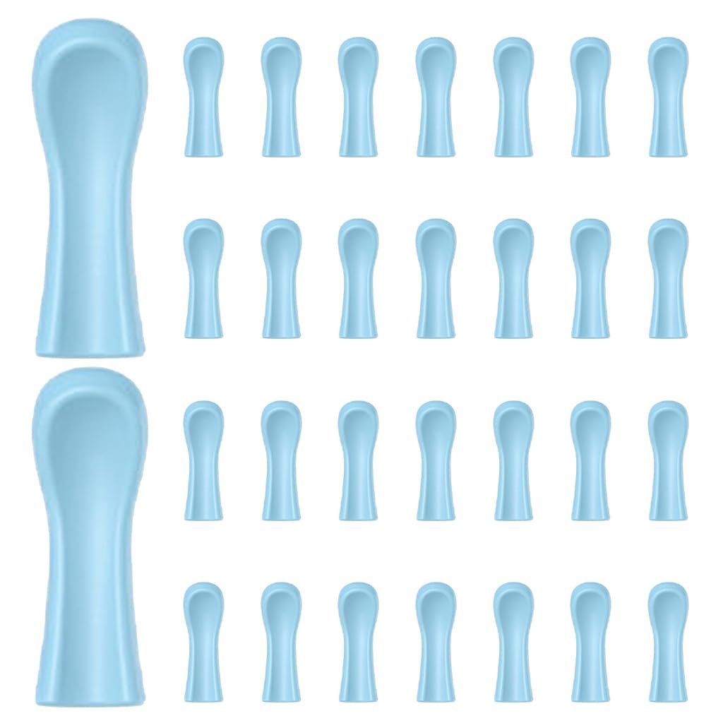 HANNEA Silicone Tips for Ear Wax Remover 30 pcs 12mm Universal Fit with Soft Cushion Design