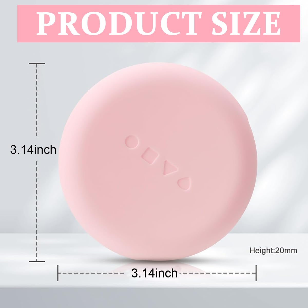 MAYCREATE® Silicone Makeup Sponge Puff Holder, Travel Powder Puff Case Organizer, Soft & Durable Beauty Blender Storage - Pink