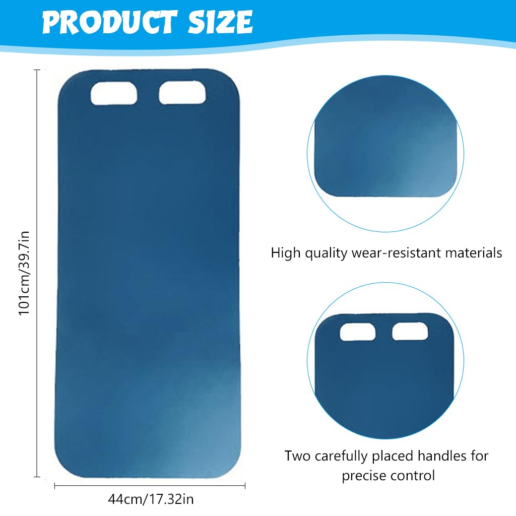 Proberos Snow Sled Mat for Snow Sand and Grass Adventures with Grip Handles 101x44cm | Lightweight Roll Up Design for Kids and Adults