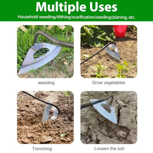 HASTHIP 28cm Weeder Hand Tool for Garden Lawn, Portable Hand Weeder for Terrace Garden, Durable Hand Weeder Manual Weed Puller for Lawn, Garden, Plant Pot, Vegetable Fields