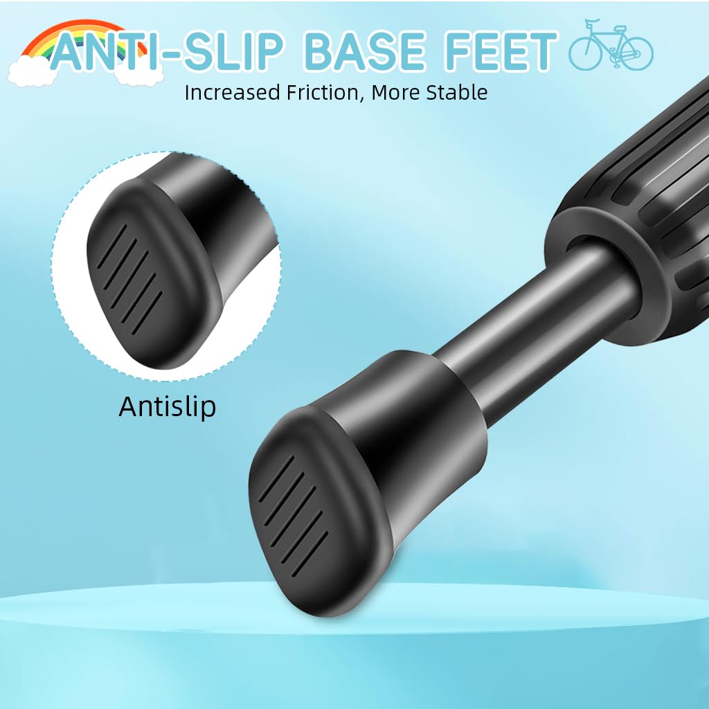 Proberos Kids Bicycle Kickstand for 20 Inch Wheel with 10.43 in Spring Mechanism | Reinforced Metal Anti Slip Black 3 Pcs