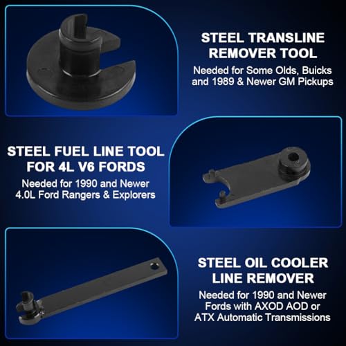 STHIRA® Quick Disconnect Tool Set for AC Line, 22-Piece Air Conditioning Fuel Line Disconnect Kit with Tool Box, HVAC & Auto AC Line Removal Tools