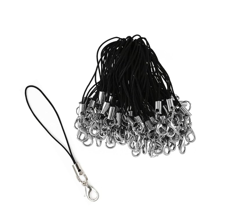 ZIBUYU Phone Lanyards for Keys and ID Cards with Secure Lobster Clasp | 100 Pack