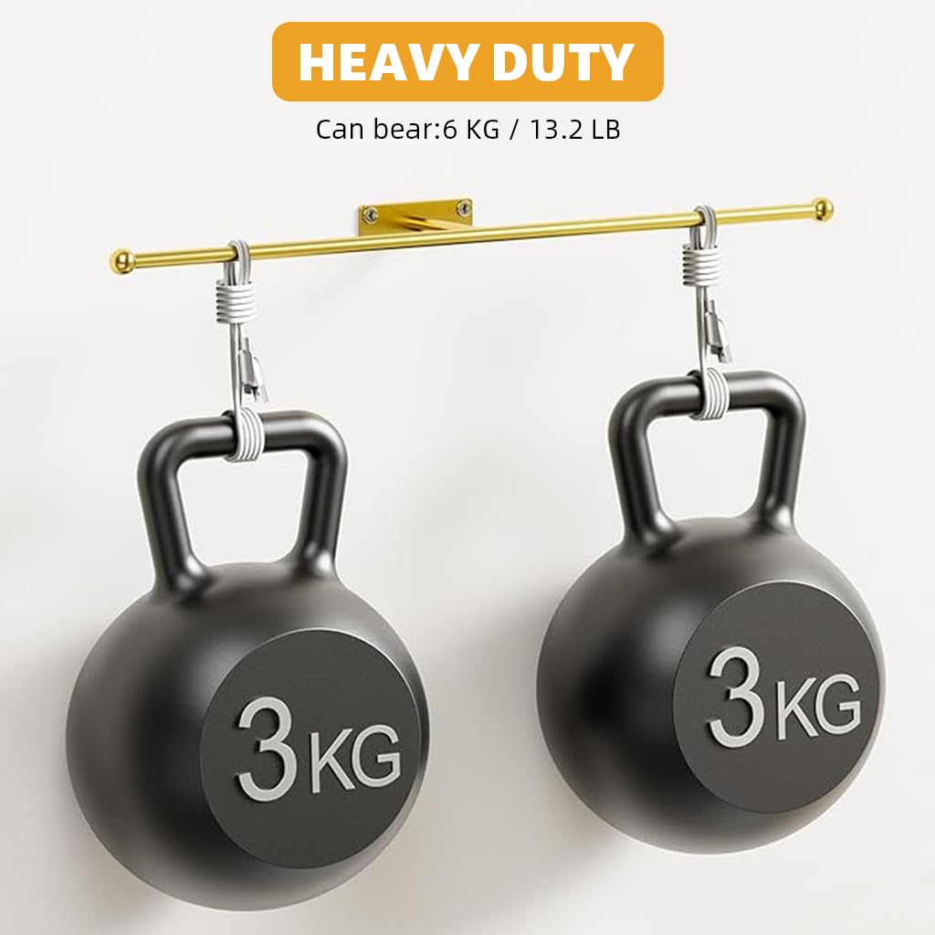 HASTHIP Jewelry Organizer Holder for Earring and Bracelet featuring Golden Metal Rack | 2.6 inches Multipurpose Wall Display