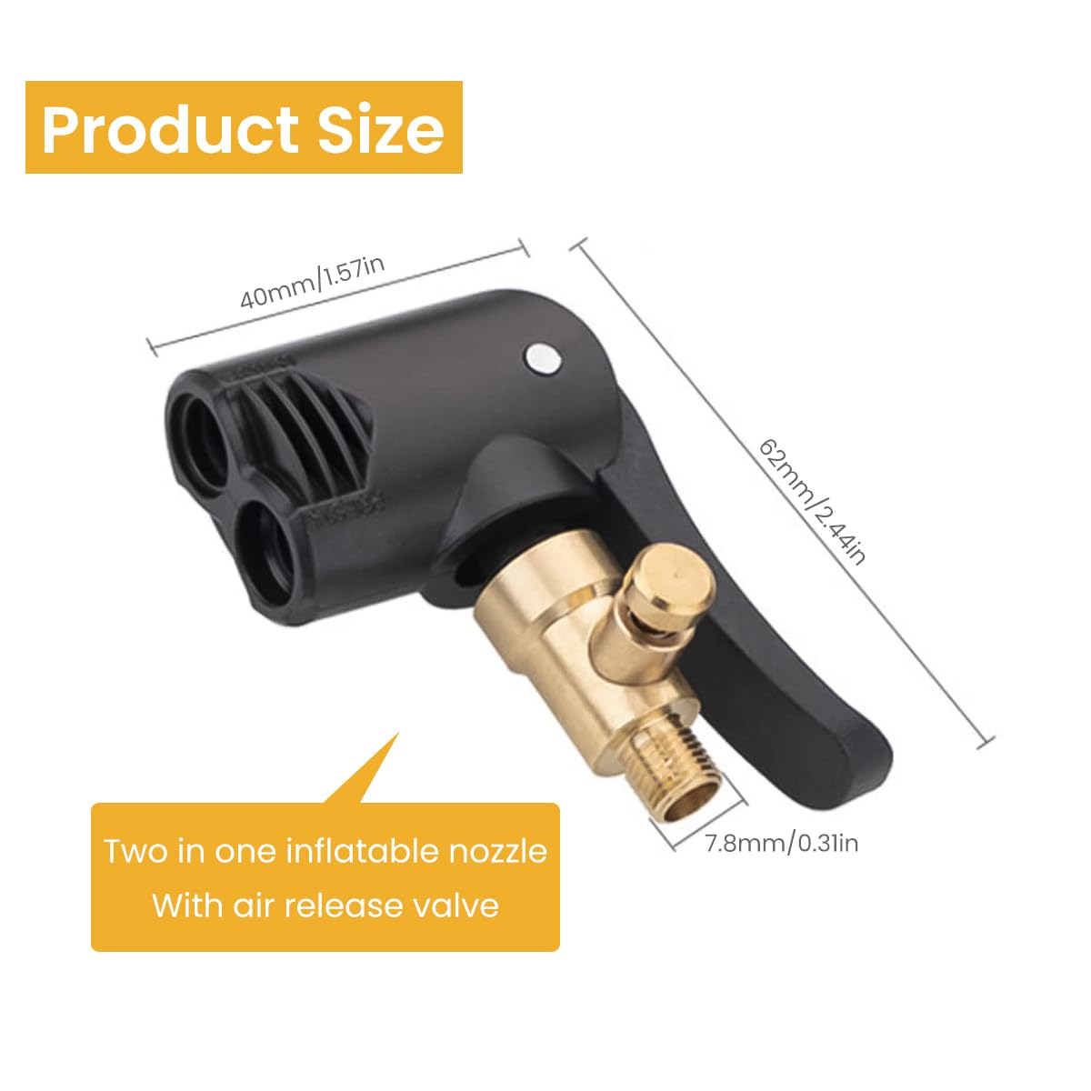 STHIRA Universal Valve Adapter for Schrader and Presta featuring Easy Deflation | Compact Converter for Car Bike and Motorcycle Tires