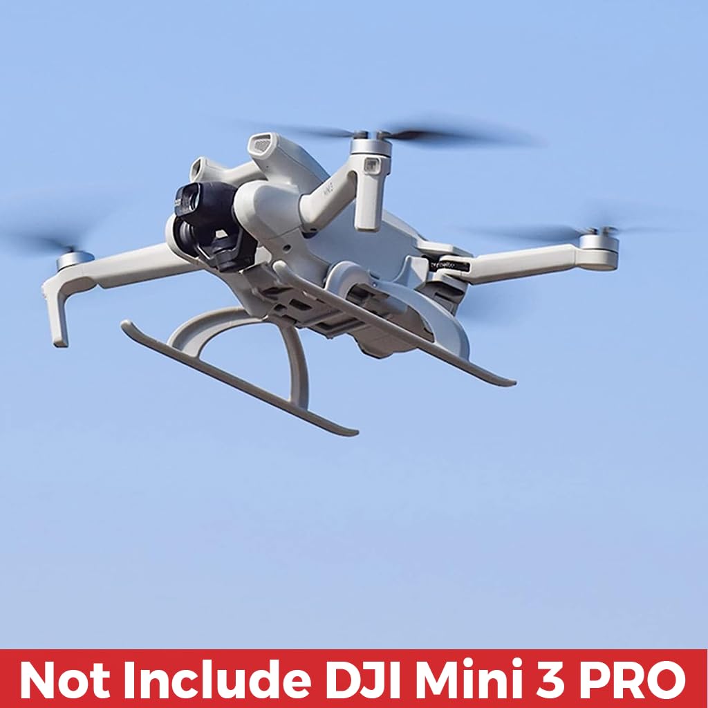 Zeitel Landing Gear for DJI Mini 3 Pro Drone with 26mm Extended Foldable Rack | Accessories