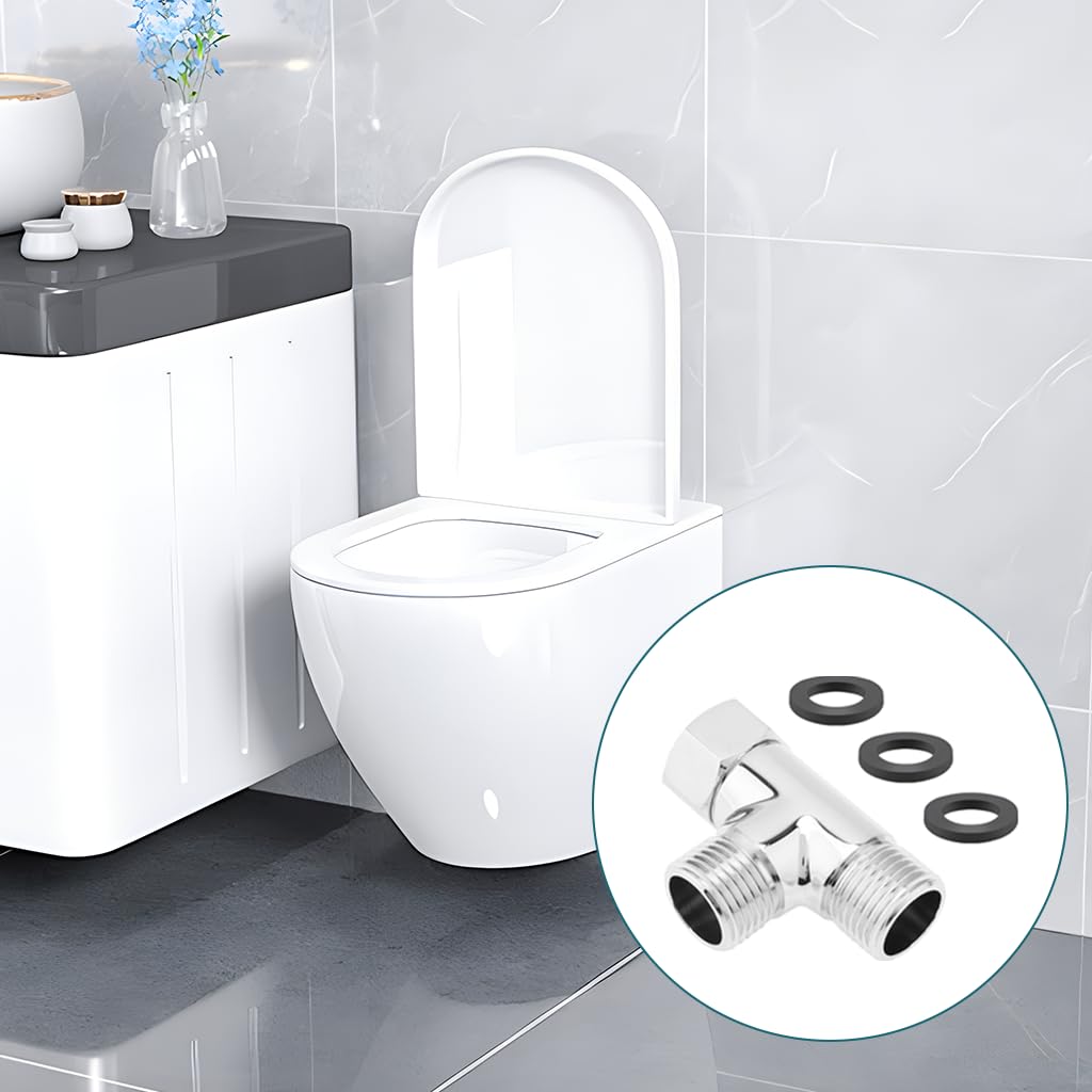 HASTHIP 3-Way Shower Diverter Fitting for Concealed Plumbing with 1/2 in Copper Connector | Gold Finish