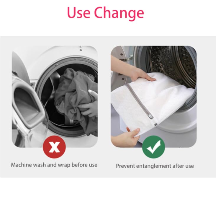 ZIBUYU Bra Laundry Bag for Delicates with Secure Zipper Closure and Mesh Polyester | 1 Pc White