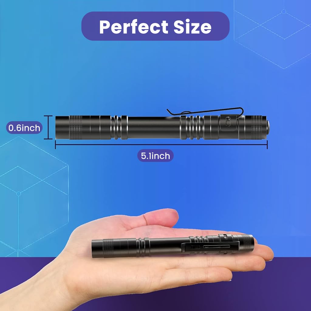 ELEPHANTBOAT UV Pen Light for Pet Urine and Scorpion Detection featuring 395nm Beam | Waterproof Aluminum Alloy Flashlight