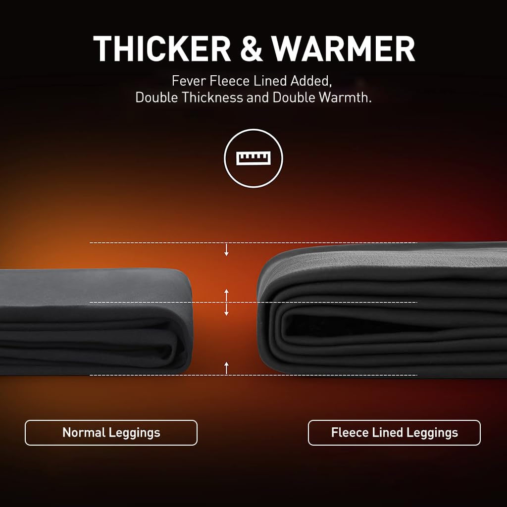 PALAY Women’s Fleece Lined Leggings for Winter Yoga and Hiking featuring Tummy Control