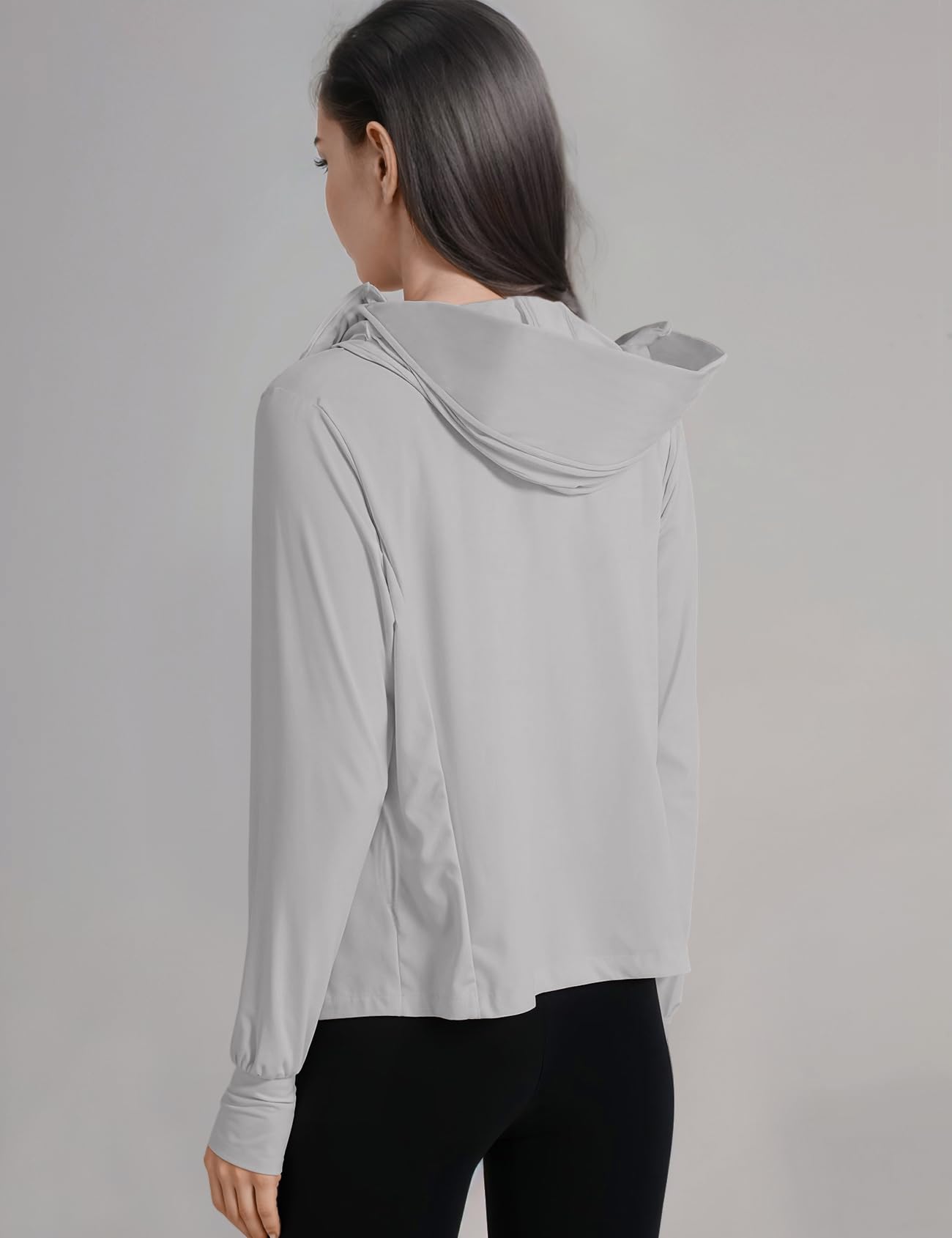Venzina Women's UPF 50+ Lightweight Athletic Jacket for Outdoor Hiking with Wide Brim Hat and Face Shield | Quick Dry Nylon Sun Protection Hoodie