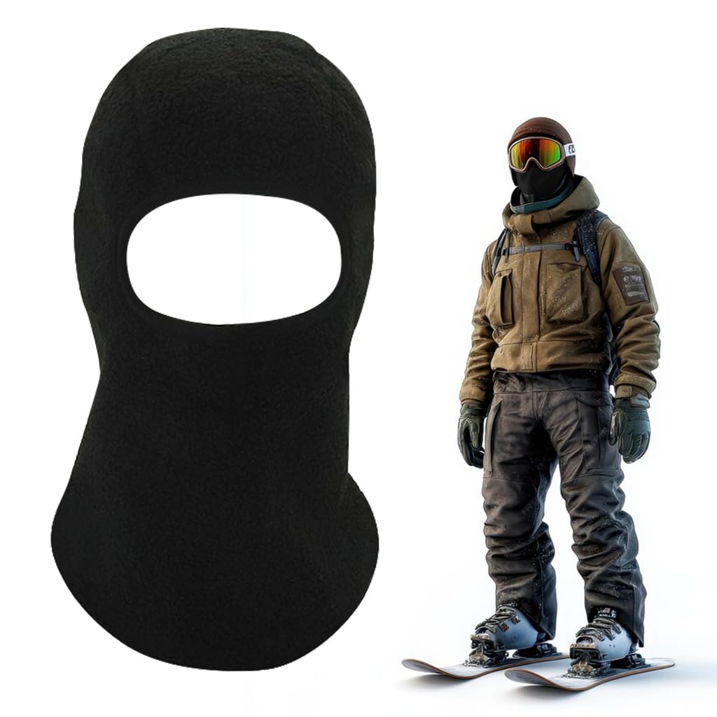 Proberos® Winter Warm Hat Face Cover Windproof Outdoor Thermal Balaclava Face Mask Hat Fleece Face Mask Neck Warmer Full Face Cover Cap Winter Ski Mask Unisex One Piece Plush Face Cover Hat